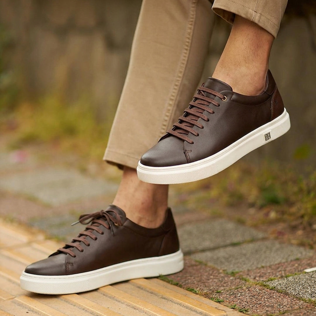 Basket Cuir Marron