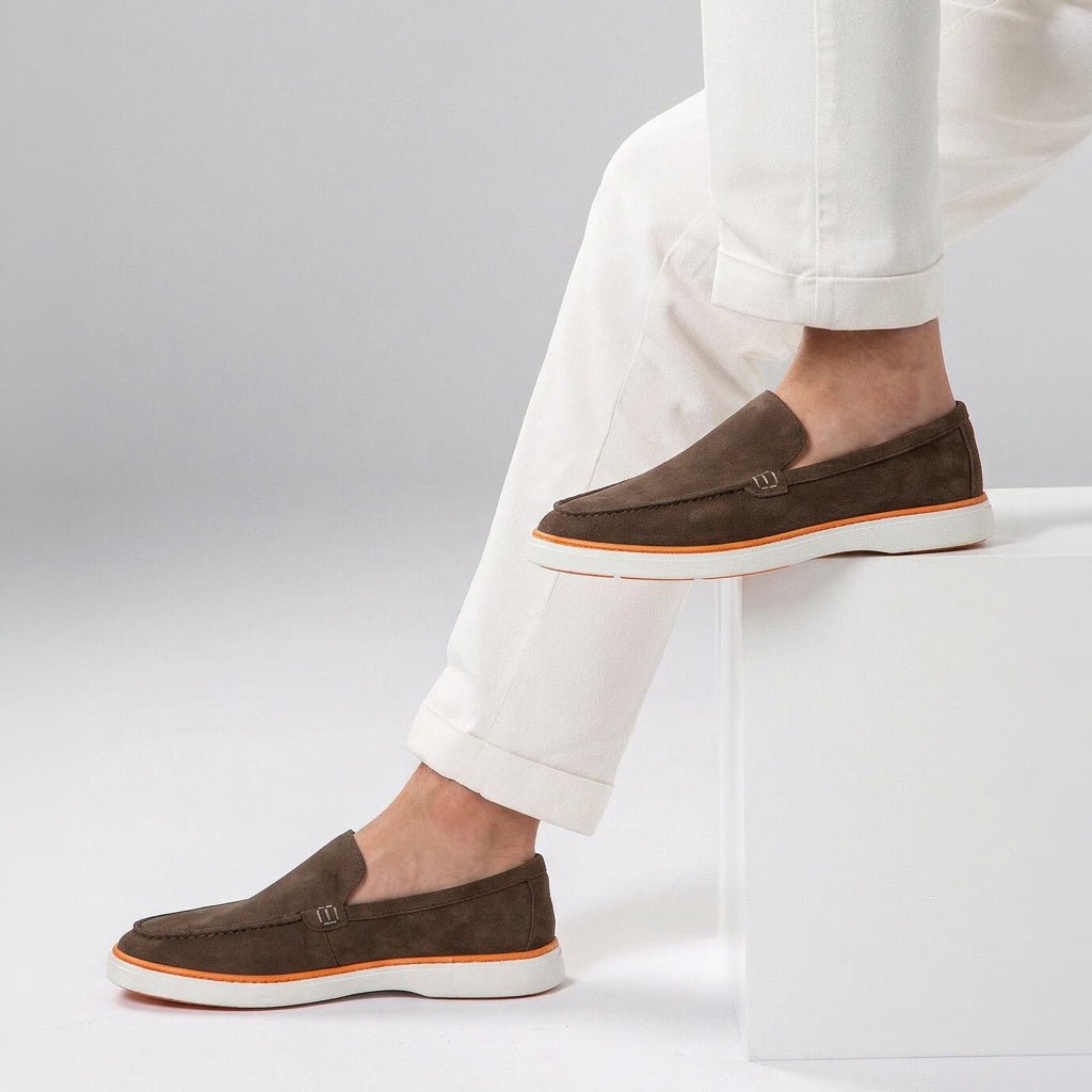 Mocassin Loro Daim Marron