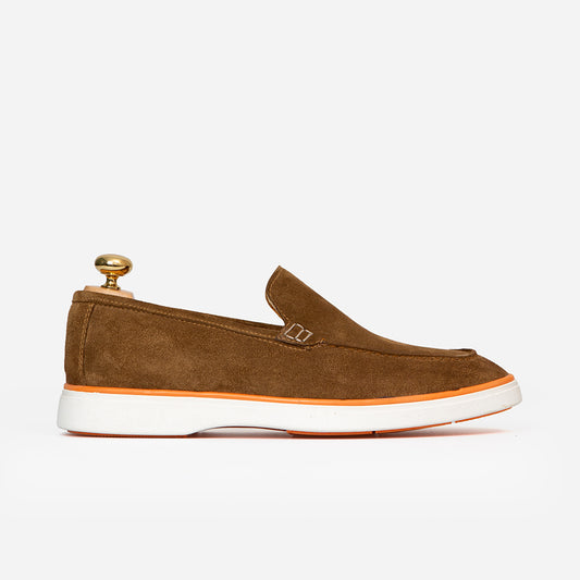 Mocassin Loro Daim Tabac