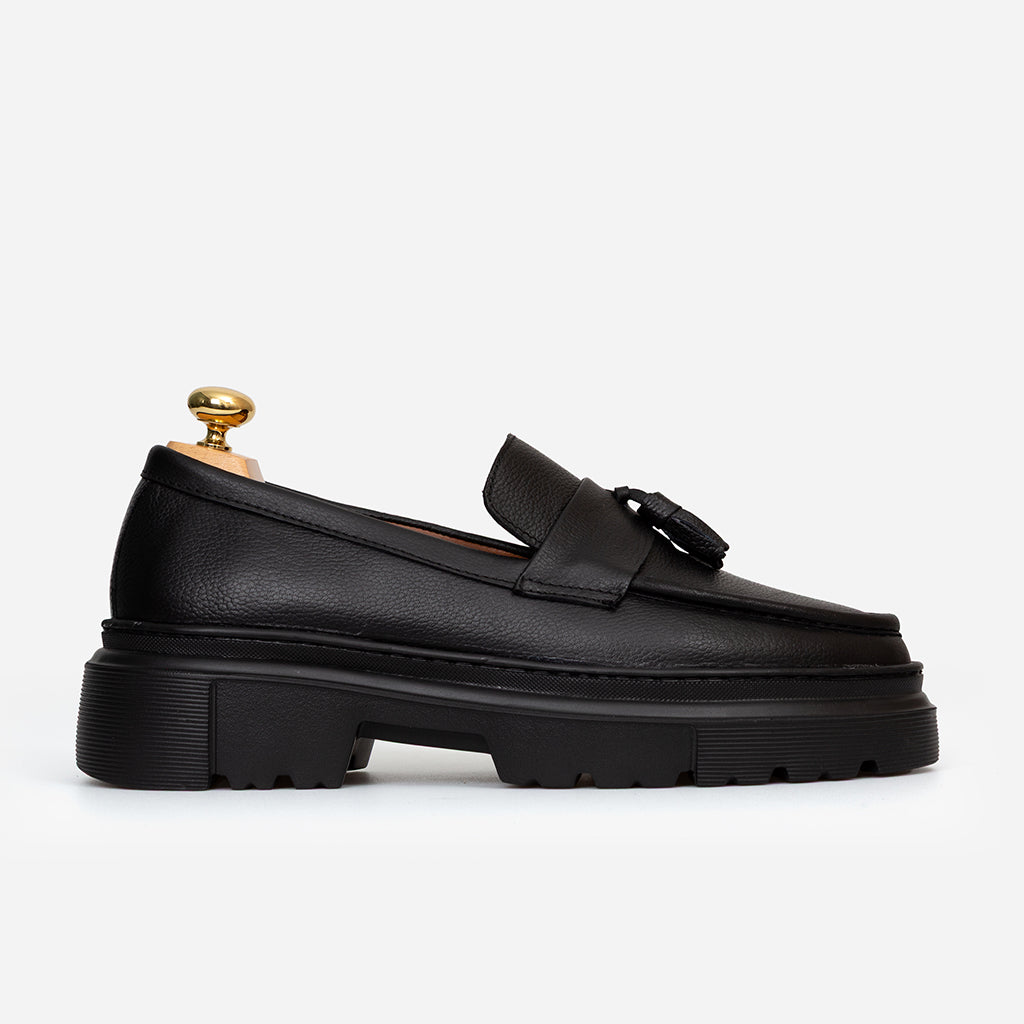 Tassel Cuir Noir