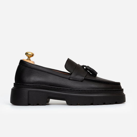 Tassel Cuir Noir