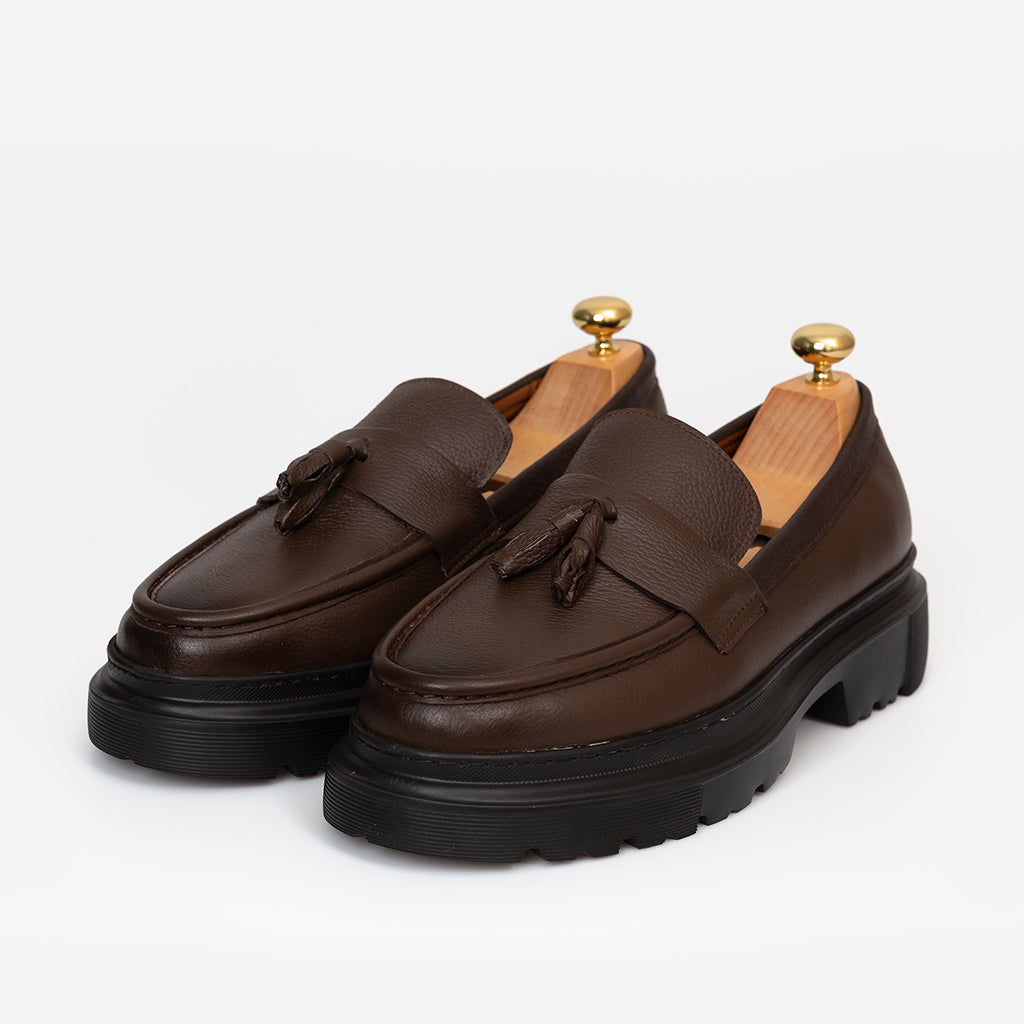 Tassel Cuir Marron