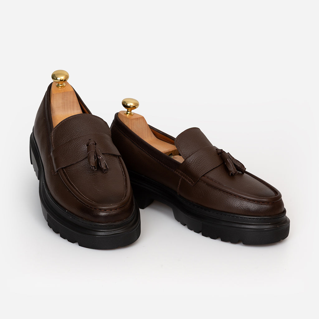 Tassel Cuir Marron