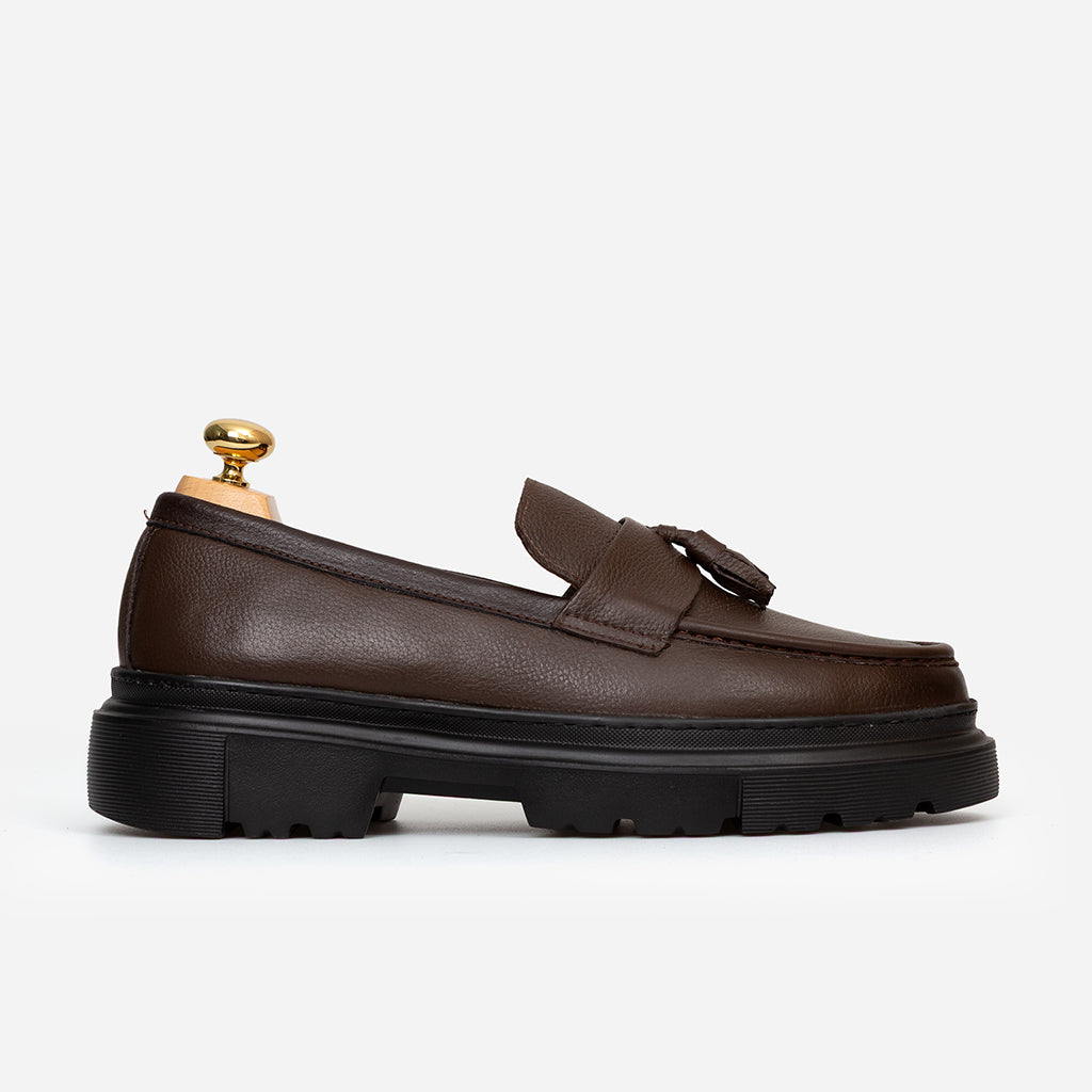 Tassel Cuir Marron