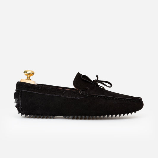 Mocassin Driver Daim Noir