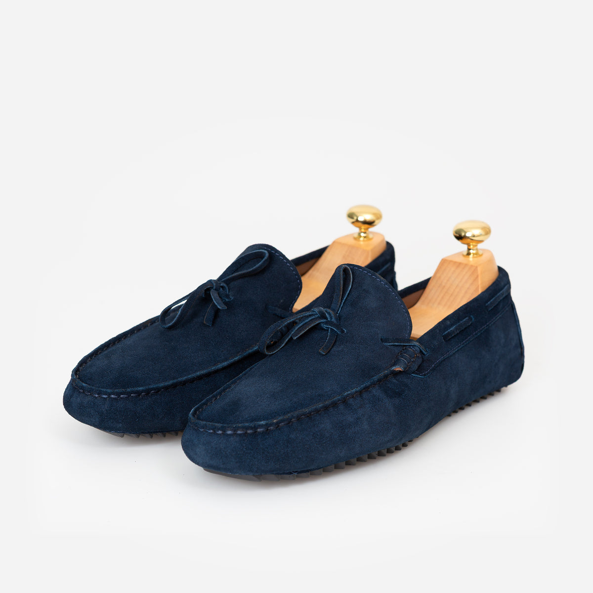 Mocassin Driver Daim Bleu