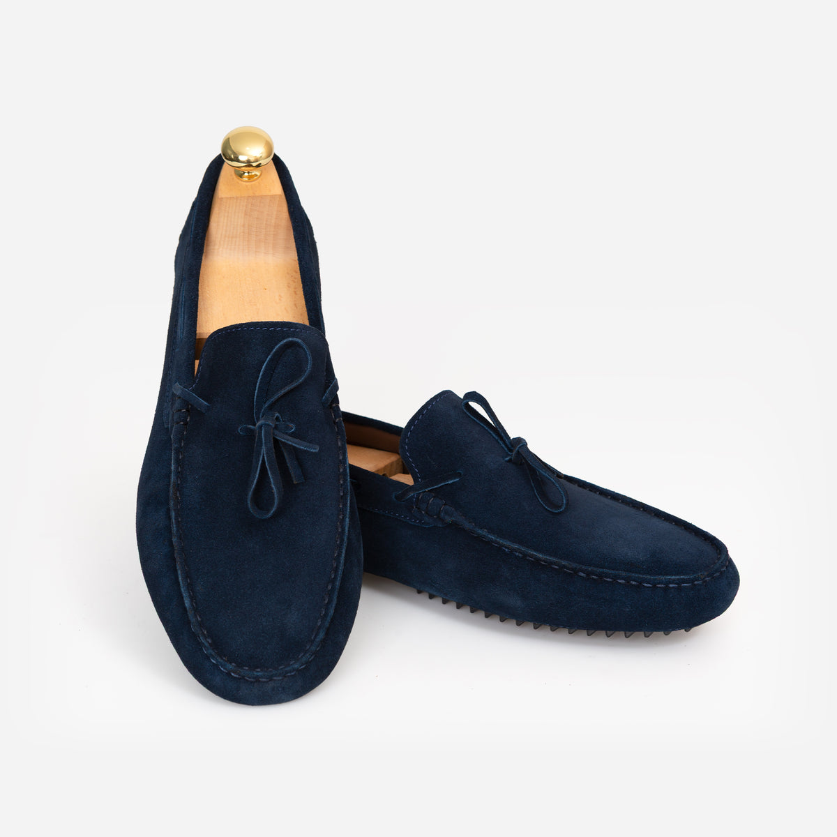 Mocassin Driver Daim Bleu