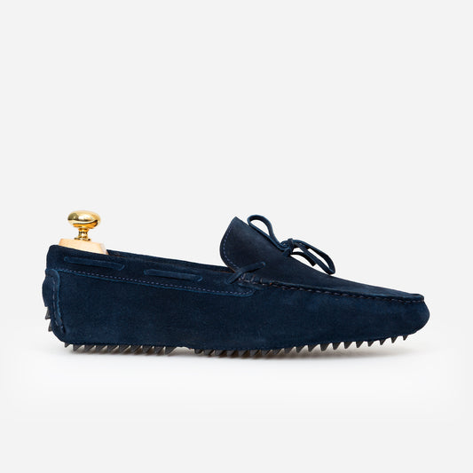 Mocassin Driver Daim Bleu