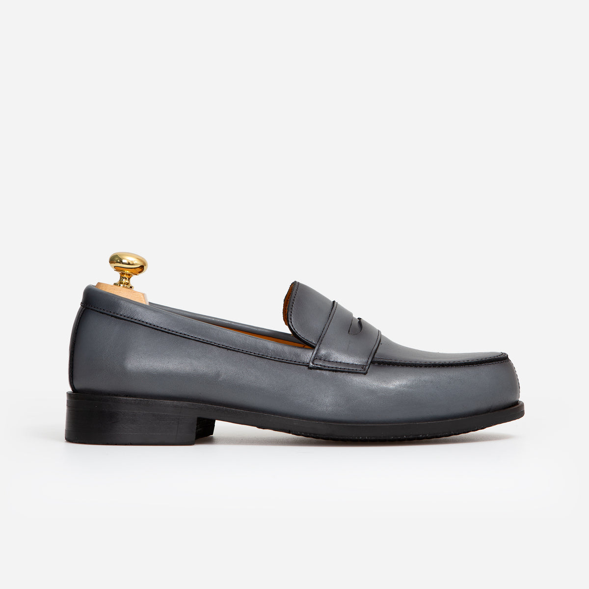 Loafer Cuir Gris