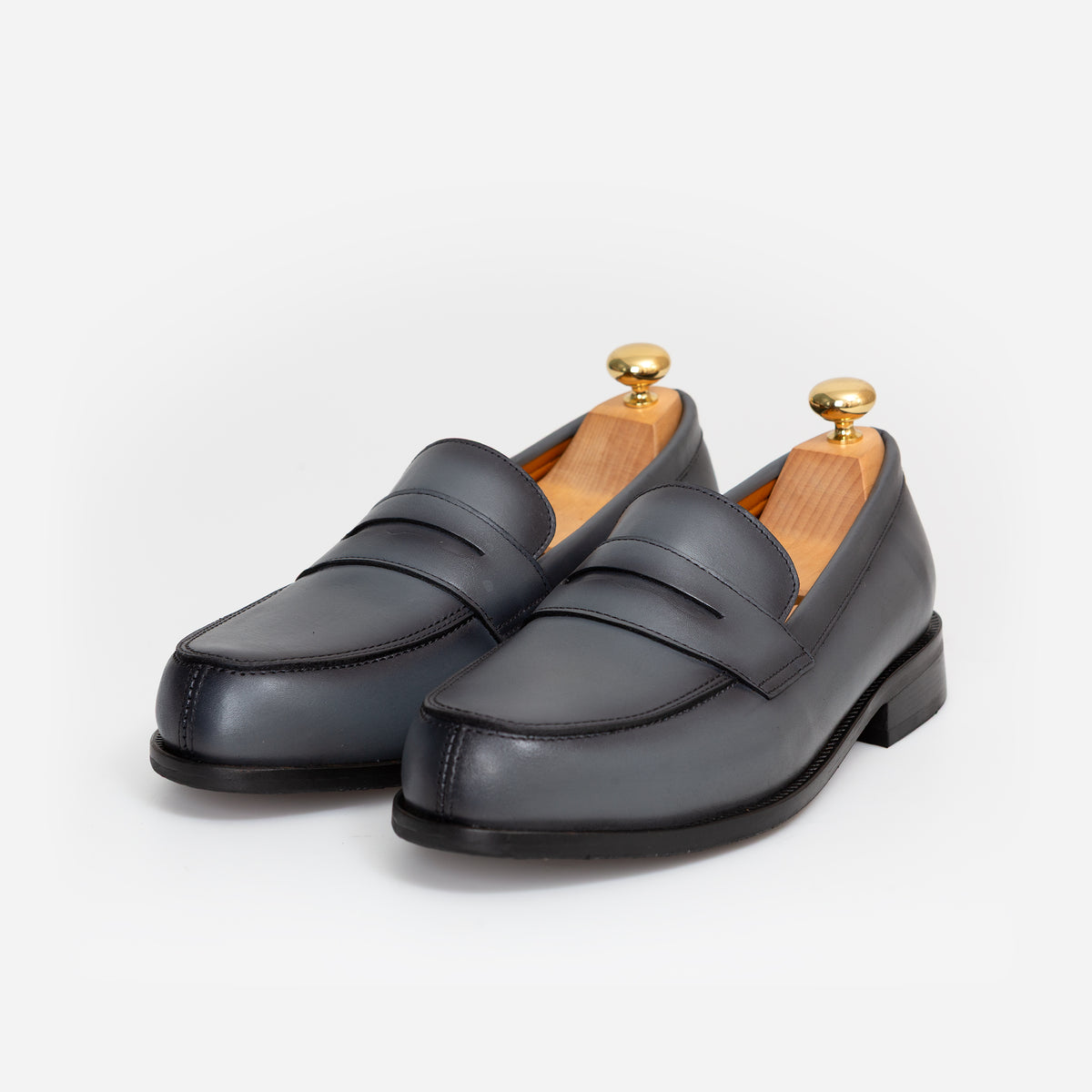 Loafer Cuir Gris