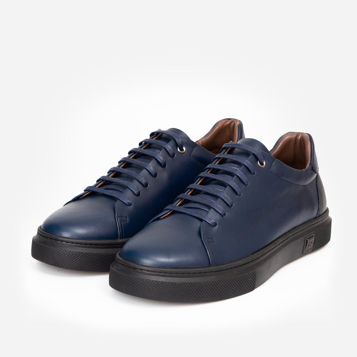 Basket Cuir Bleu