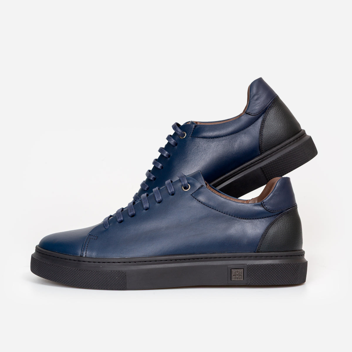 Basket Cuir Bleu