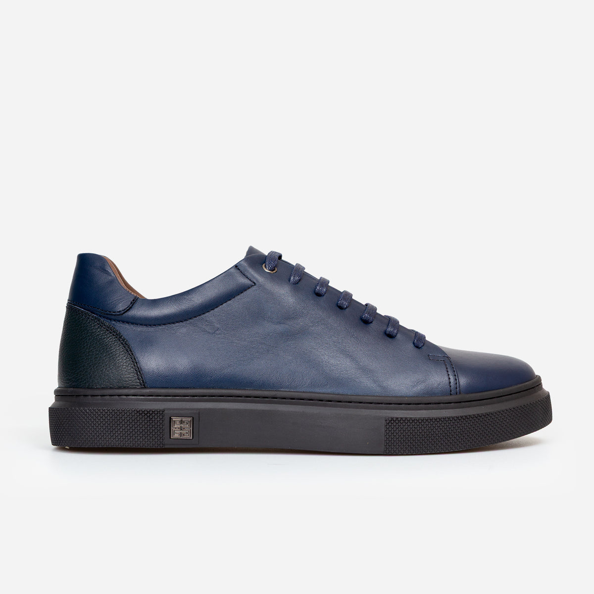 Basket Cuir Bleu