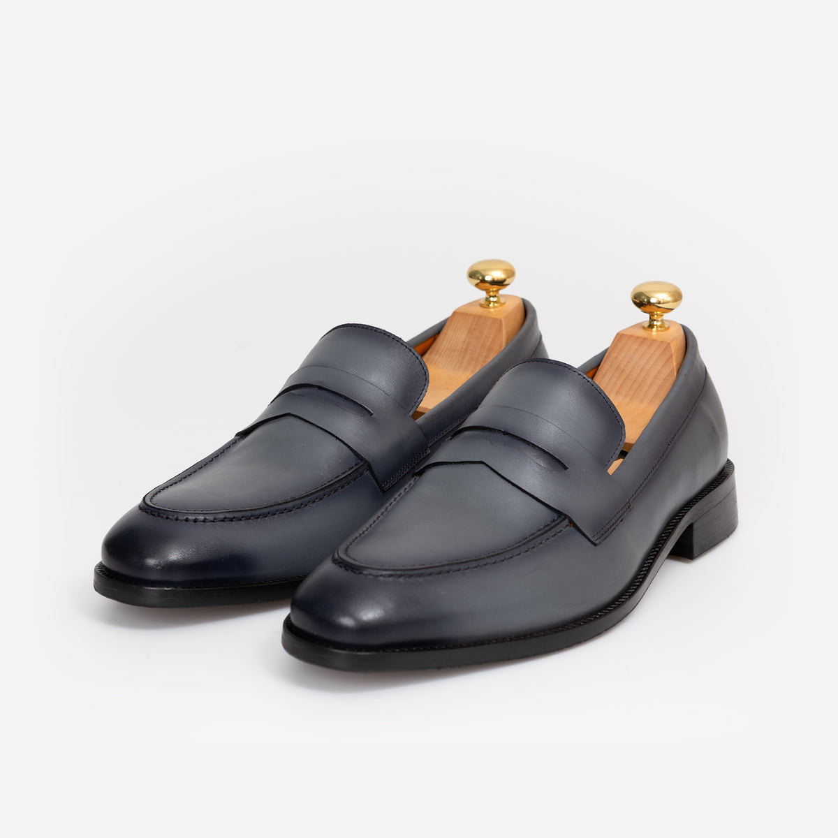 Penny Loafer Cuir Gris