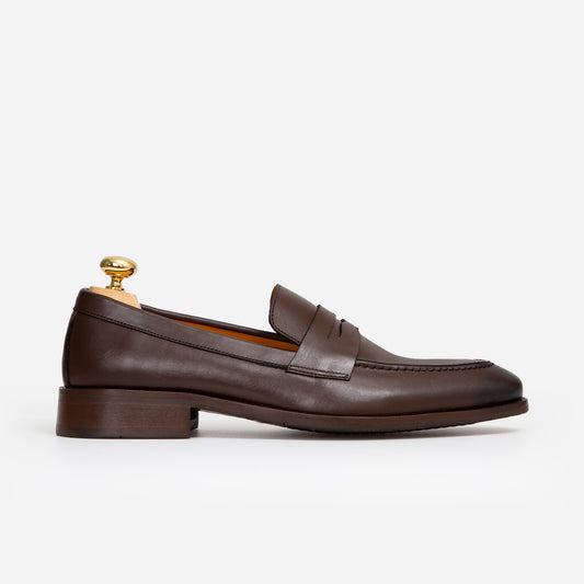 Penny Loafer Cuir Marron