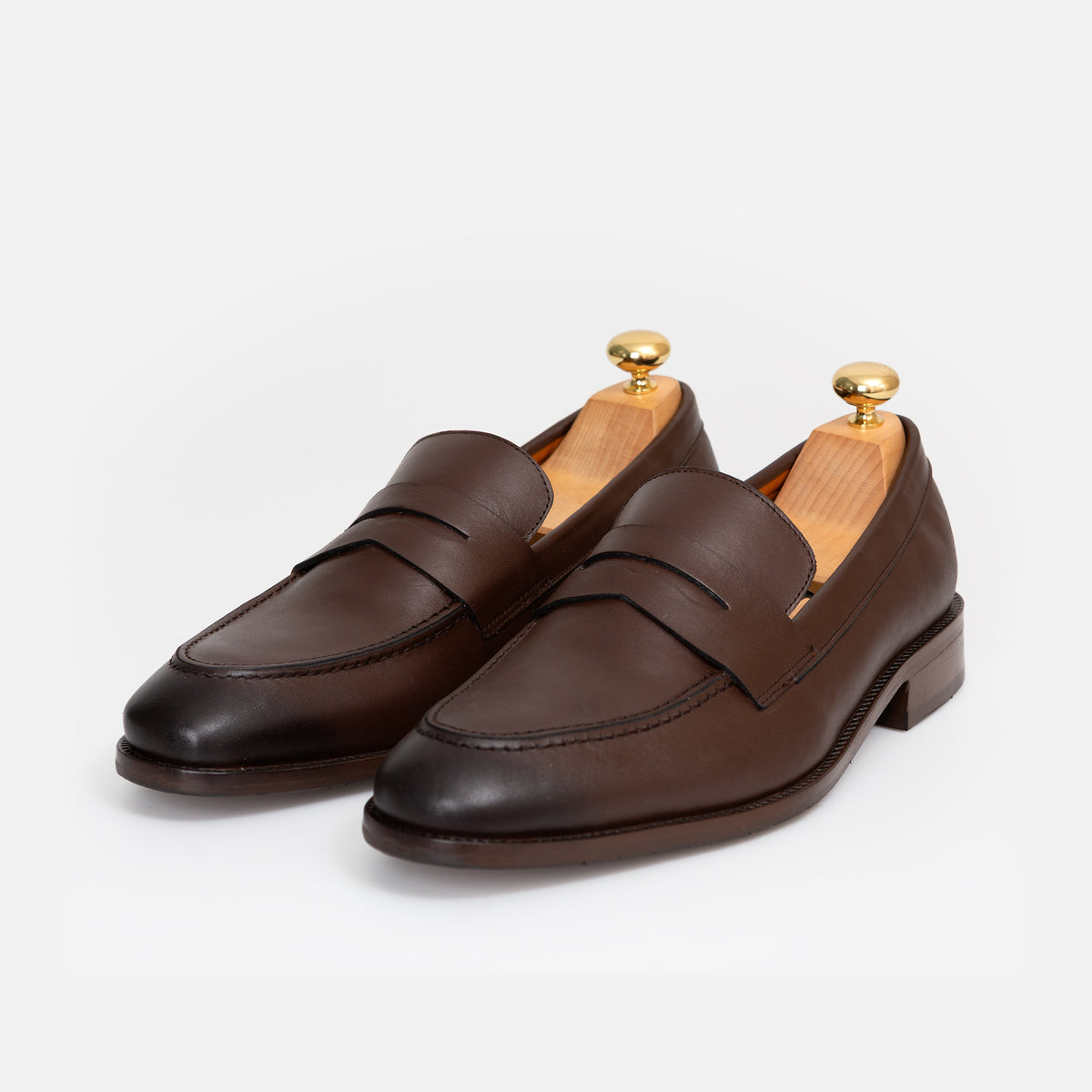 Penny Loafer Cuir Marron