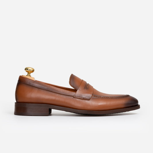 Penny Loafer Cuir Tabac