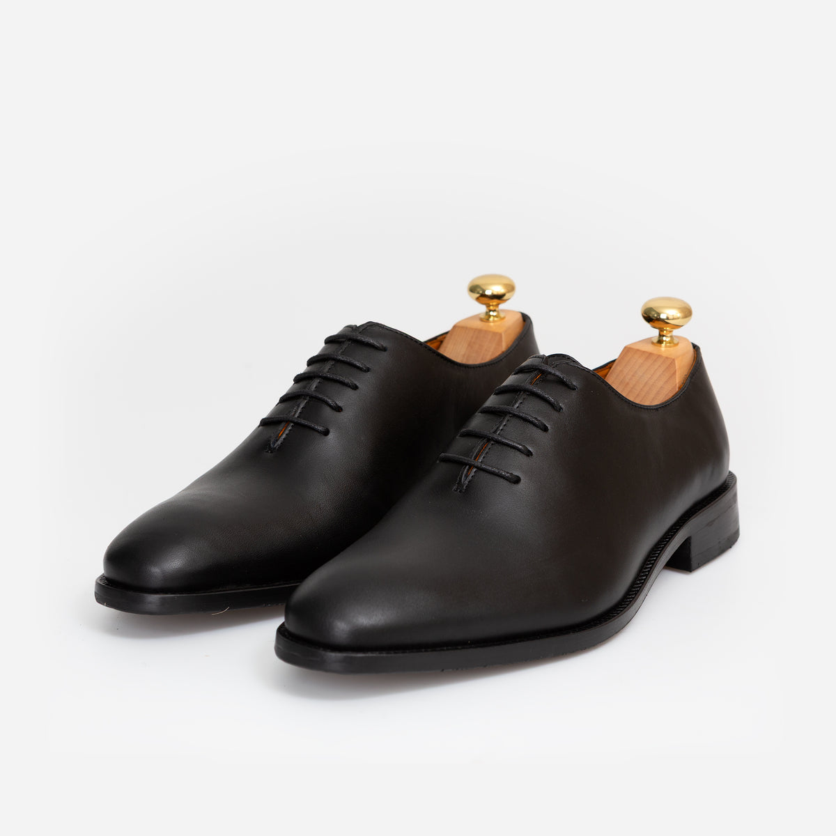 Wholecut oxford Cuir Noir