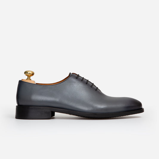 Wholecut oxford Cuir Gris